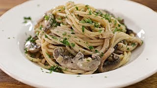 Creamy Mushroom Pasta Recipe [upl. by Ymmot191]