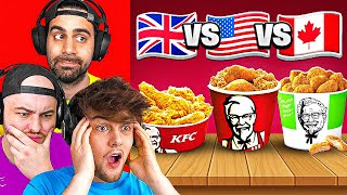 US v UK v CANADA KFC MUKBANG [upl. by Benzel]