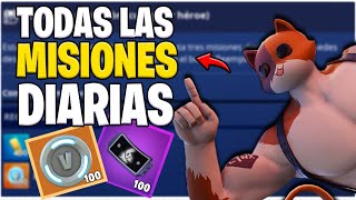 TODAS Las MISIONES DIARIAS de FORTNITE SALVAR EL MUNDO 2024  XWARSX [upl. by Labaw803]