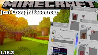 JUST ENOUGH RESOURCES MOD  MINECRAFT 1182 MOD SHOWCASE [upl. by Elfrida65]