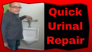 Commercial Plumbing Toilet Repairs How To Repair A Flushometer Urinal [upl. by Eugilegna]