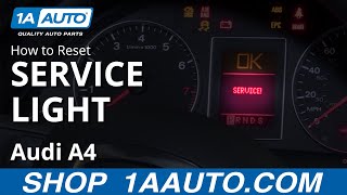 How to Reset Service Light 0409 Audi A4 [upl. by Savil]