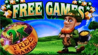 Wild Leprecoins Slot Machine  Bonuses with lots of leprechaun action [upl. by Knuth]