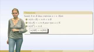 Matrices  partie 6  matrices triangulaires transposition trace matrices symétriques [upl. by Milde221]