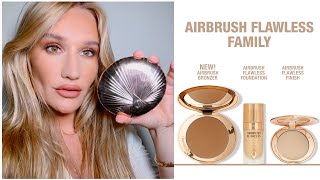 How To Apply Bronzer Using Charlottes Airbrush Bronzer amp Airbrush Collection  Charlotte Tilbury [upl. by Anad]