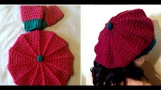 Crochet Beret facile [upl. by Aland]