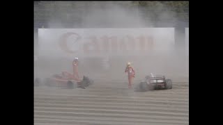 Japan 1990  Senna and Prosts first corner accident [upl. by Anahpos]