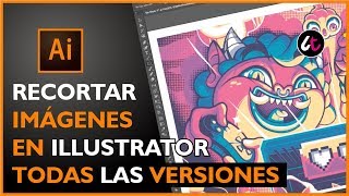 Como CORTAR UNA IMAGEN en Illustrator [upl. by Iggie]