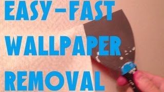 EASIEST FASTEST WAY TO REMOVE WALLPAPER GUARANTEED [upl. by Frankhouse]