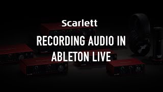 Recording audio in Ableton Live [upl. by Lzeil148]