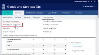 How to View and Download GST Notices and Orders on GST Portal [upl. by Adeys]