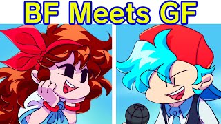 Friday Night Funkin but BF Meets GF in High School Maginage Matches Full Week  Cutscenes FNF Mod [upl. by Drofnas]