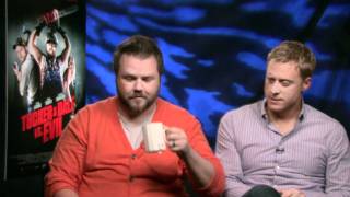 Tucker and Dale Vs Evil Exclusive Tyler Labine and Alan Tudyk Interview [upl. by Launame616]