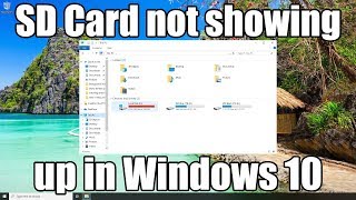 How to fix Micro SD Card not showing up in Devices and Drives Windows 10 [upl. by Pratt930]