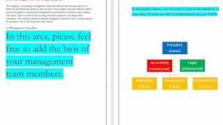 Salon business plan example management and organization [upl. by Atnicaj]