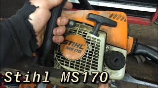 Stihl MS170 Cleaning and talking about chainsaws [upl. by Ahsenal893]