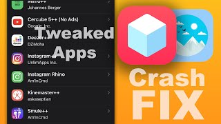 Tweaked Apps CRASH FIX  if NOT Opening iPhone amp iPad [upl. by Ayahc]