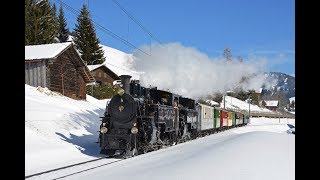 50 ans BlonayChamby  Train des Neiges  0304 Mars 2018 [upl. by Emee]