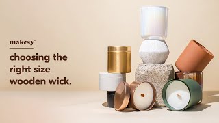 how to find the right size wooden wick 🔥 [upl. by Leslee]