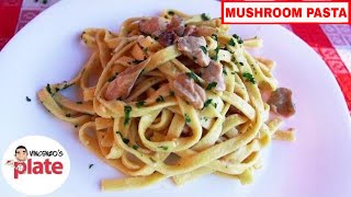 CREAMY MUSHROOM PASTA RECIPE  How to Make Tagliatelle ai Funghi Porcini [upl. by Candie]