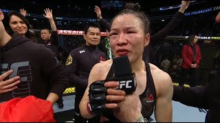 UFC 248 Zhang Weili amp Joanna Jedrzejczyk Octagon Interviews [upl. by Gariepy464]