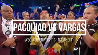 Pacquiao VS Vargas Full Highlights HD [upl. by Vanni]