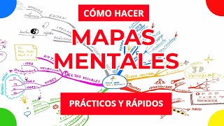 🌈🧠Cómo hacer MAPAS MENTALES paso a paso FÁCILES Y RÁPIDOS 💥 [upl. by Zined649]