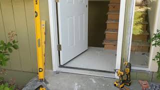 Jeld Wen Front Door Installation  Really crappy products and craftsmanship PART 1 [upl. by Sinne]