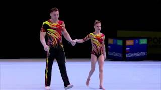 2018 Acrobatic Worlds – Russia Mixed Pair Qualifications [upl. by Neom]