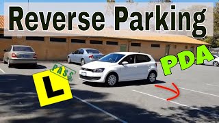 How to 90degree Reverse Park a Small Car to Perfection 3 line  Side Mirror Method [upl. by Oirretno]