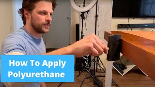 HOW TO APPLY Polyurethane Properly  Polyurethane on Pine wood [upl. by Annala888]