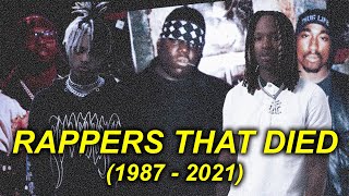 RAPPERS THAT DIED FROM GANG VIOLENCE 1987  2021  HIP HOP DOCUMENTARY [upl. by Helaine]