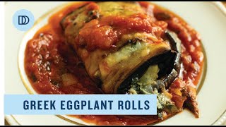 GreekStyle Eggplant Rolls with Spinach and Feta [upl. by Macri]