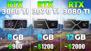 RTX 3060 Ti vs RTX 3070 Ti vs RTX 3080 Ti in 4K [upl. by Hinda]