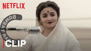 Alia Bhatts Speech In Azad Maidan  Gangubai Kathiawadi  Netflix India [upl. by Ahsote888]