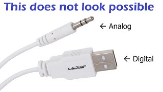 A cable that converts analog audio to digital  ClearClick Audio2USB [upl. by Eenrahc]