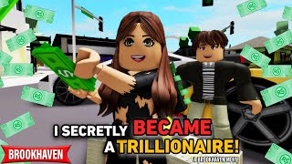 I Secretly BECAME A Trillionare Roblox Brookhaven 🏡RP  CoxoSparkle2 [upl. by Ailil760]