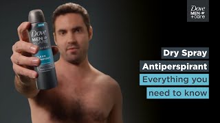 How to use dry spray antiperspirant  Dove MenCare [upl. by Jessey]