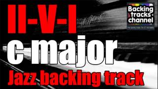 Jazz Backing Track  IIVI  C major [upl. by Ammadis]