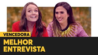 VENCEDORA Larissa Manoela  MELHOR ENTREVISTA  Prêmio Humor Multishow 2019 [upl. by Hsakaa]