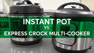 FaceOff Instant Pot vs Crock Pot MultiCooker  Consumer Reports [upl. by Elbertina]