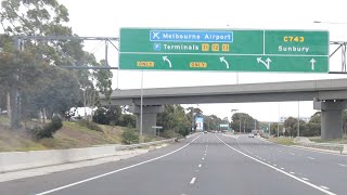 Melbourne Airport via M80 Western Ring Road [upl. by Novi]