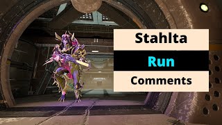 Stahlta Run Comments  Warframe [upl. by Einolem]