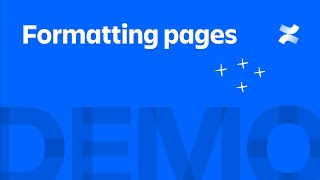 Formatting pages in Confluence  Atlassian [upl. by Nnyl344]