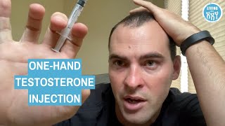 One Handed Testosterone Gluteal Injection [upl. by Bobina440]