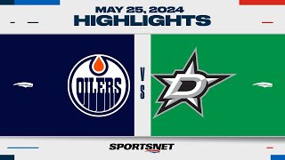 NHL Game 2 Highlights  Oilers vs Stars  May 25 2024 [upl. by Ahsaek441]