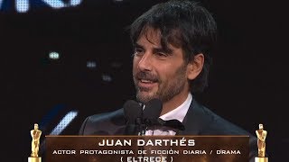 Juan Darthés quotMejor actor protagonista de ficción diariaquot en MF2017 [upl. by Anole]