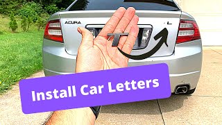 How to Install Car Emblems  Letters EASILY [upl. by Anole]