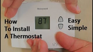 How To Install Replace A Thermostat [upl. by Schubert396]