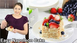 Easy Napoleon Cake Recipe [upl. by Quar]